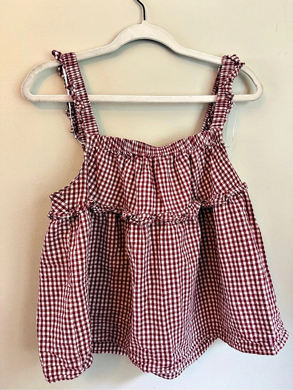 Neuflora Gingham Blouse \ Medium Like New